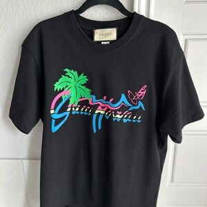 🔥 SOLD OUT Gucci Hawaiian T-Shirt – Size Small – New w/ Tags & Bag